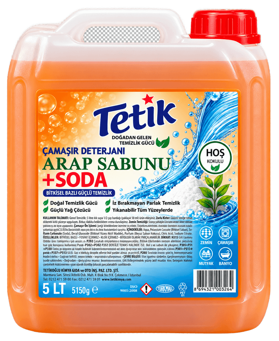 TETİK Potash Soap + Soda Laundry Detergent 5 kg