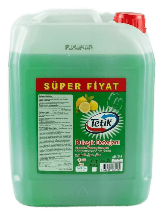 TETİK مایع ظرفشویی 5 کیلوگرم — سبز