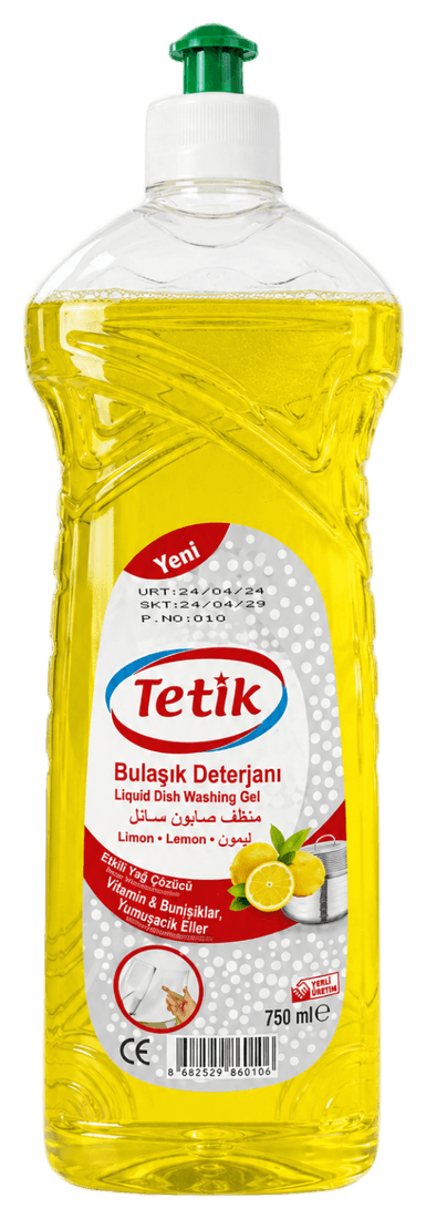 TETİK مایع ظرفشویی 750 گرم — زرد