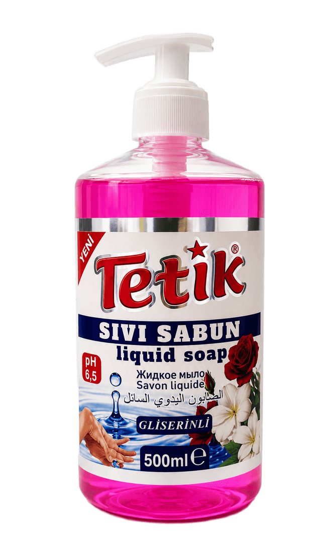 TETİK Sıvı El Sabunu 500 GR — Pembe