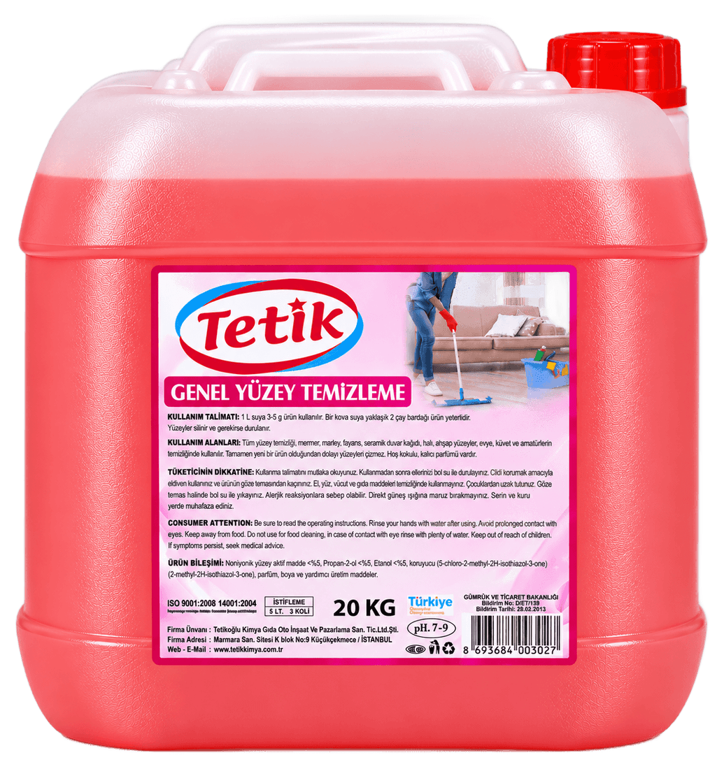 TETİK Oberflächenreiniger 20 kg — Rot
