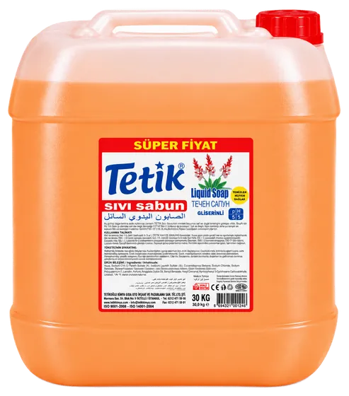TETİK صابون سائل لليدين — Extra (برتقالي) 30 كغ